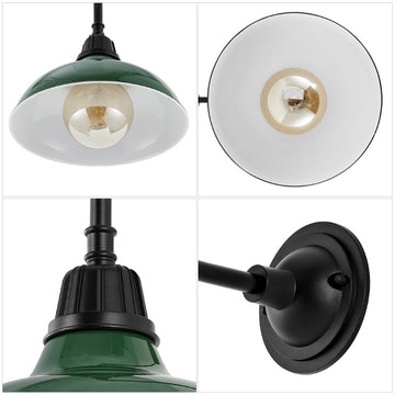 Aurora 12.25" Farmhouse Industrial Indoor/Outdoor Iron LED Gooseneck Arm Outdoor Sconce
